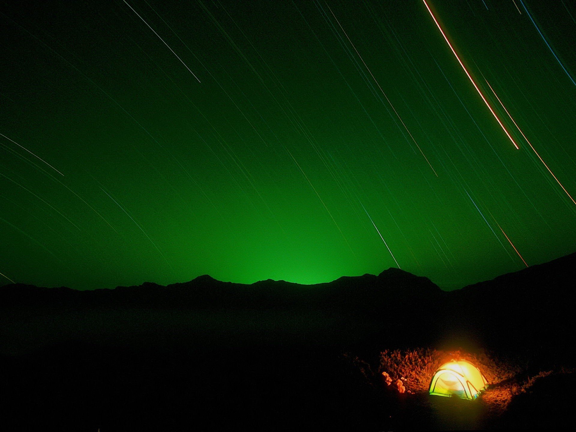 zelt sterne nacht