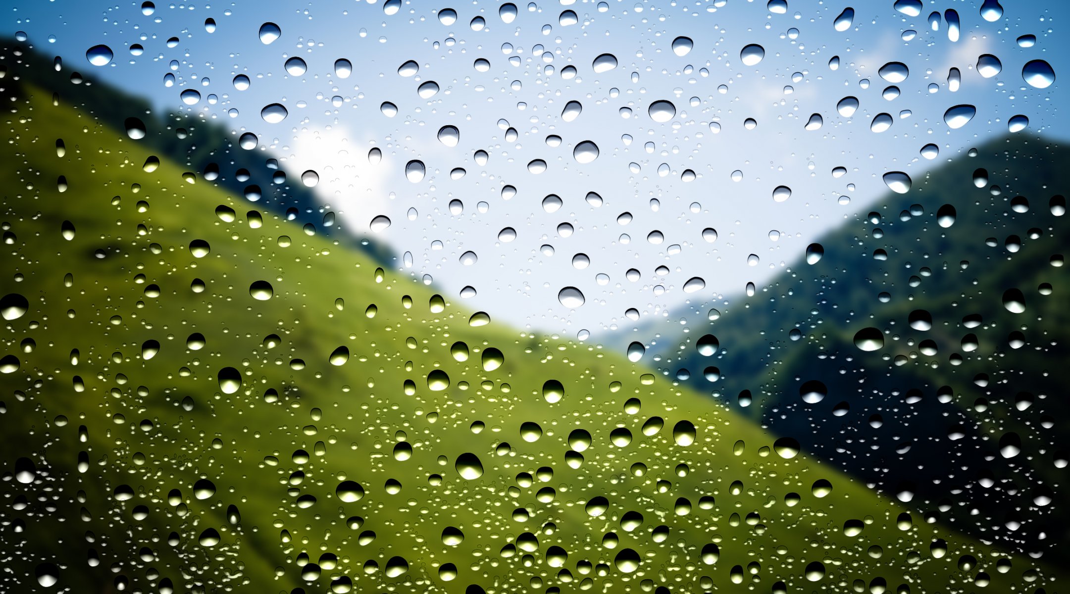 lluvia gotas ventana macro