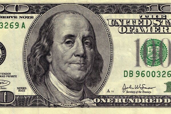 Franklin en el billete de 100 dólares