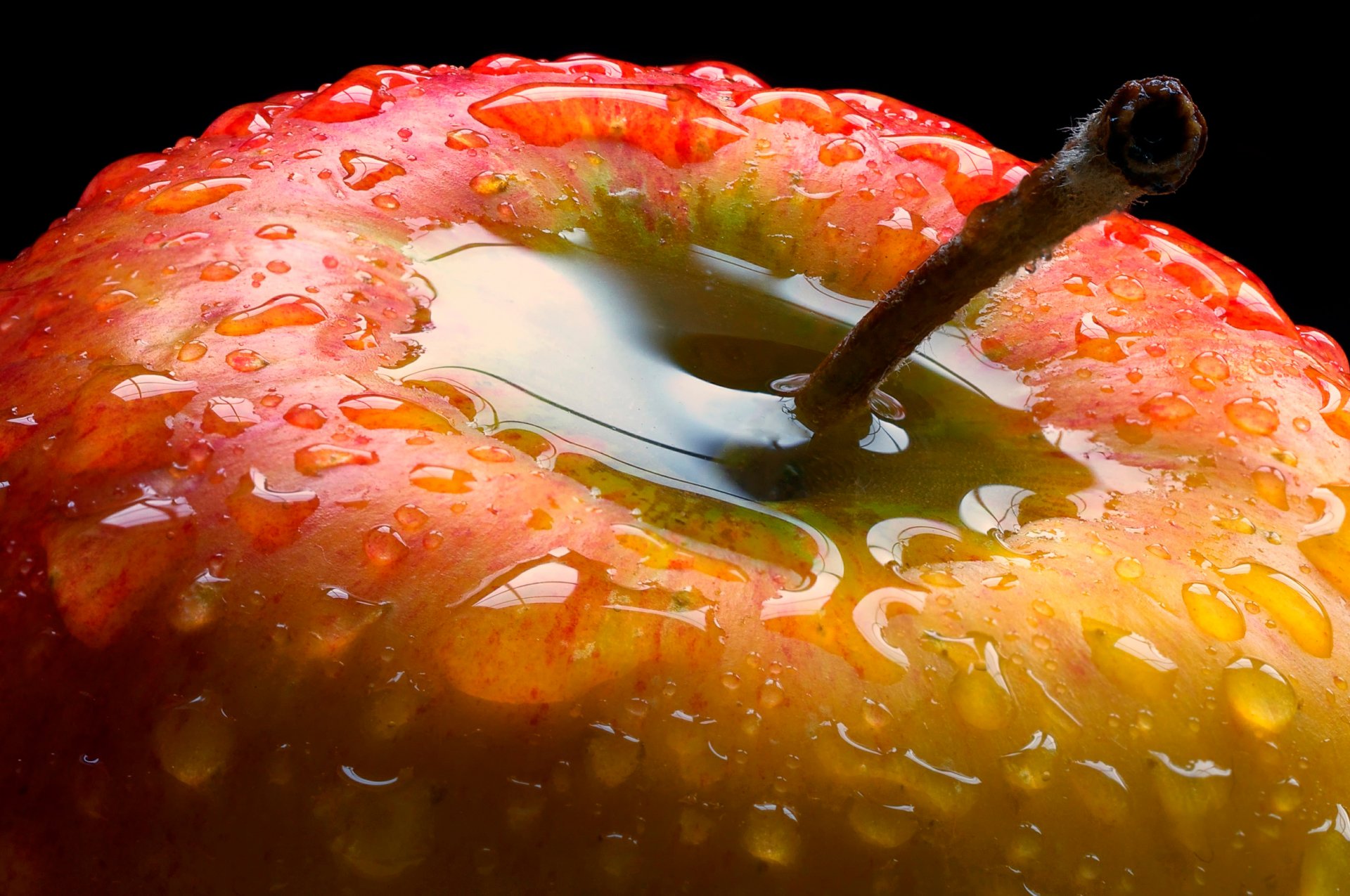 manzana gotas fondo