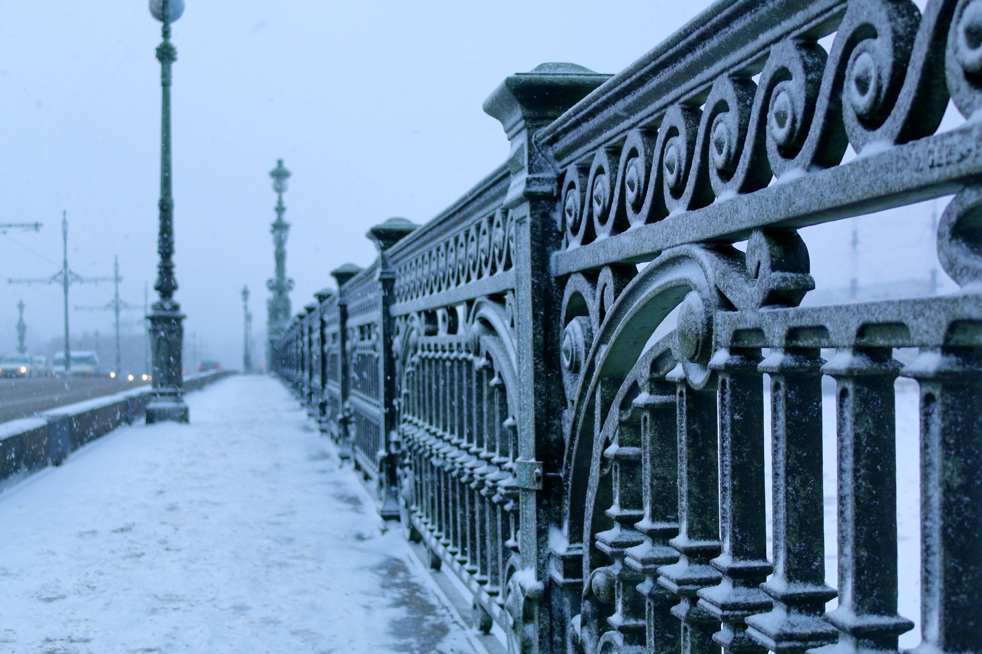 saint-pétersbourg pont hiver gel ville trinité hiver