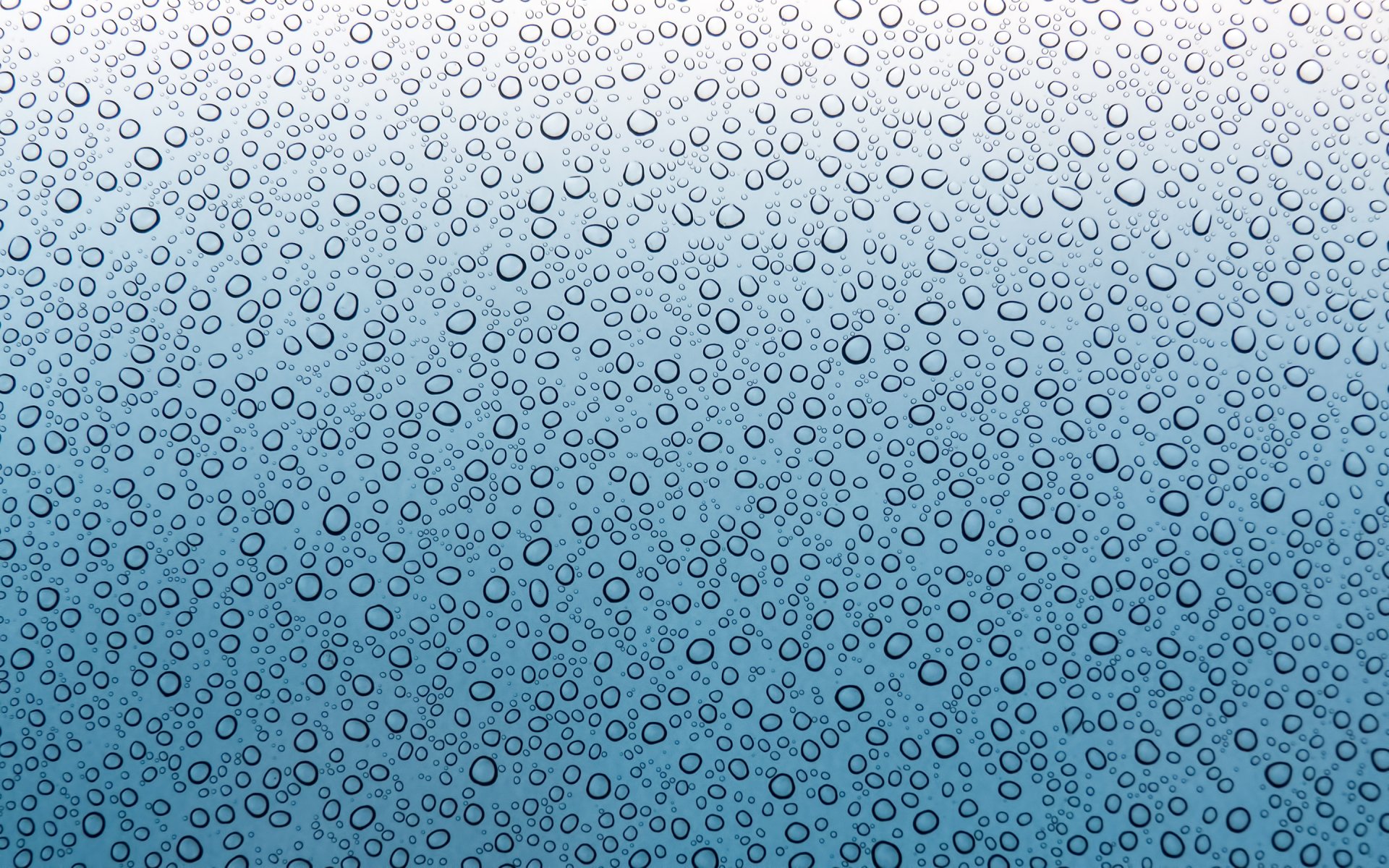 window glass drops close up