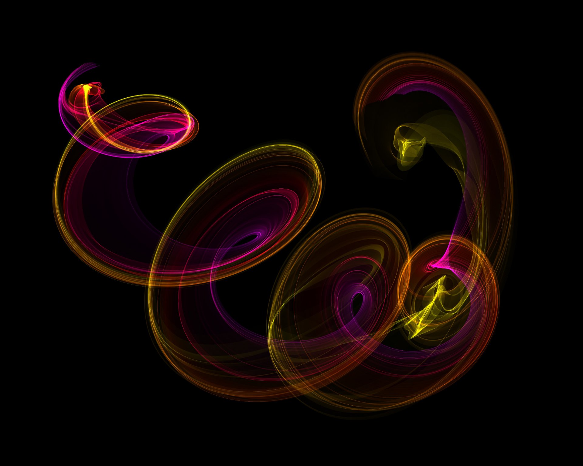 abstract fractal neon color