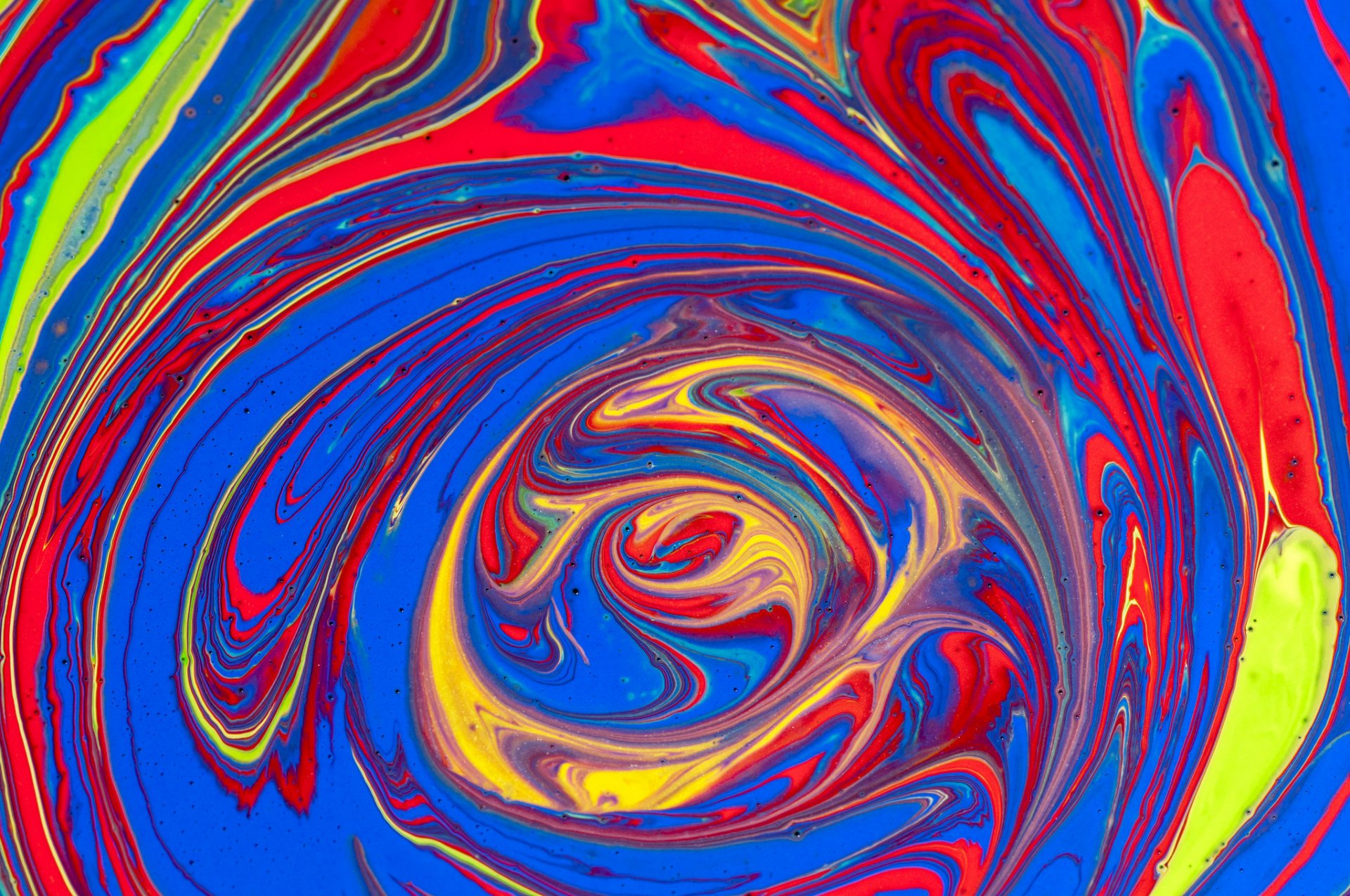 fleck flüssigkeit farben spirale