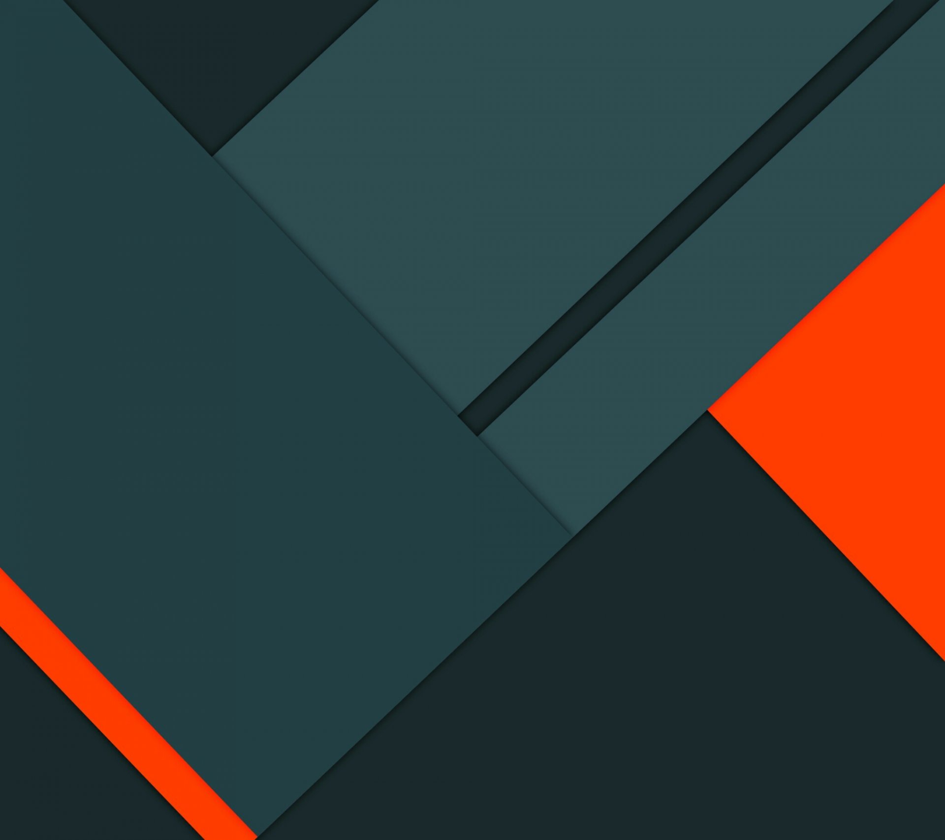 android 5.0 lollipop material design linien abstraktionen dreiecke ecken orange