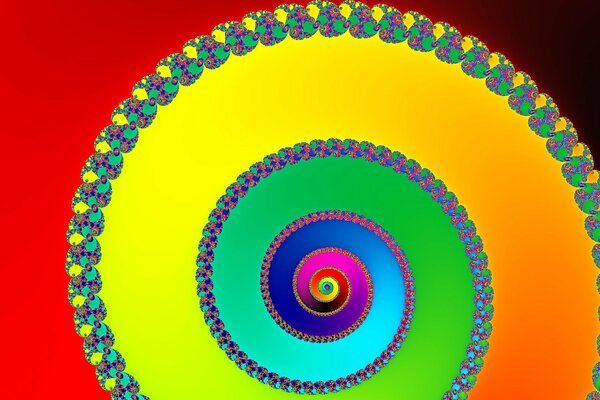 Spirale nello Spector dei colori dell arcobaleno