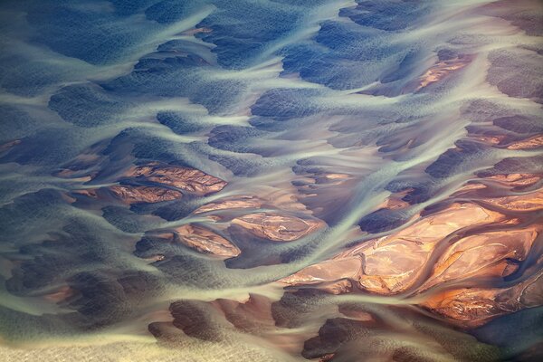 Islands abstrakte Vulkanlandschaft