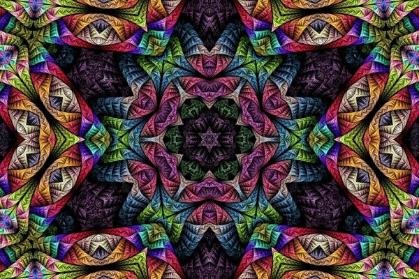 Kaléidoscope. Mandala vision intérieure