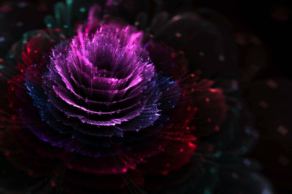 Abstract lilac flower