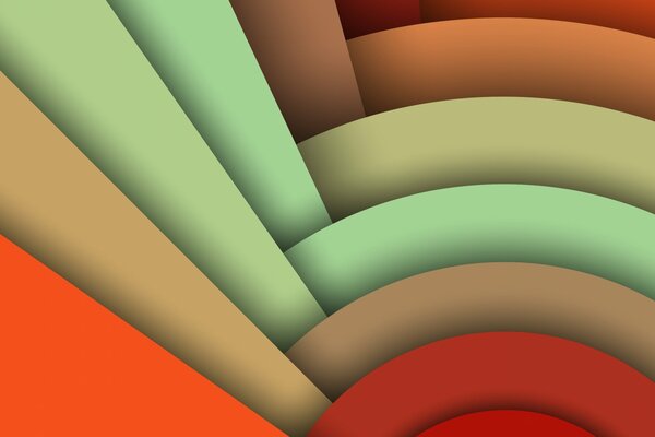 Lignes et rayures multicolores, cercles et demi-cercle pour android