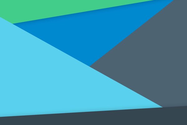 Triangles bleus et verts dans lollipop