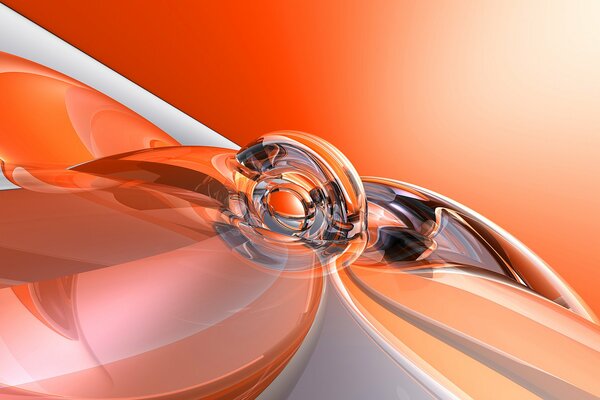 Orange ball in three-dimensional metal waves