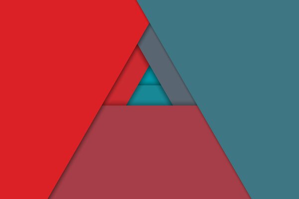 Abstraction. Triangle and a mixture of colors