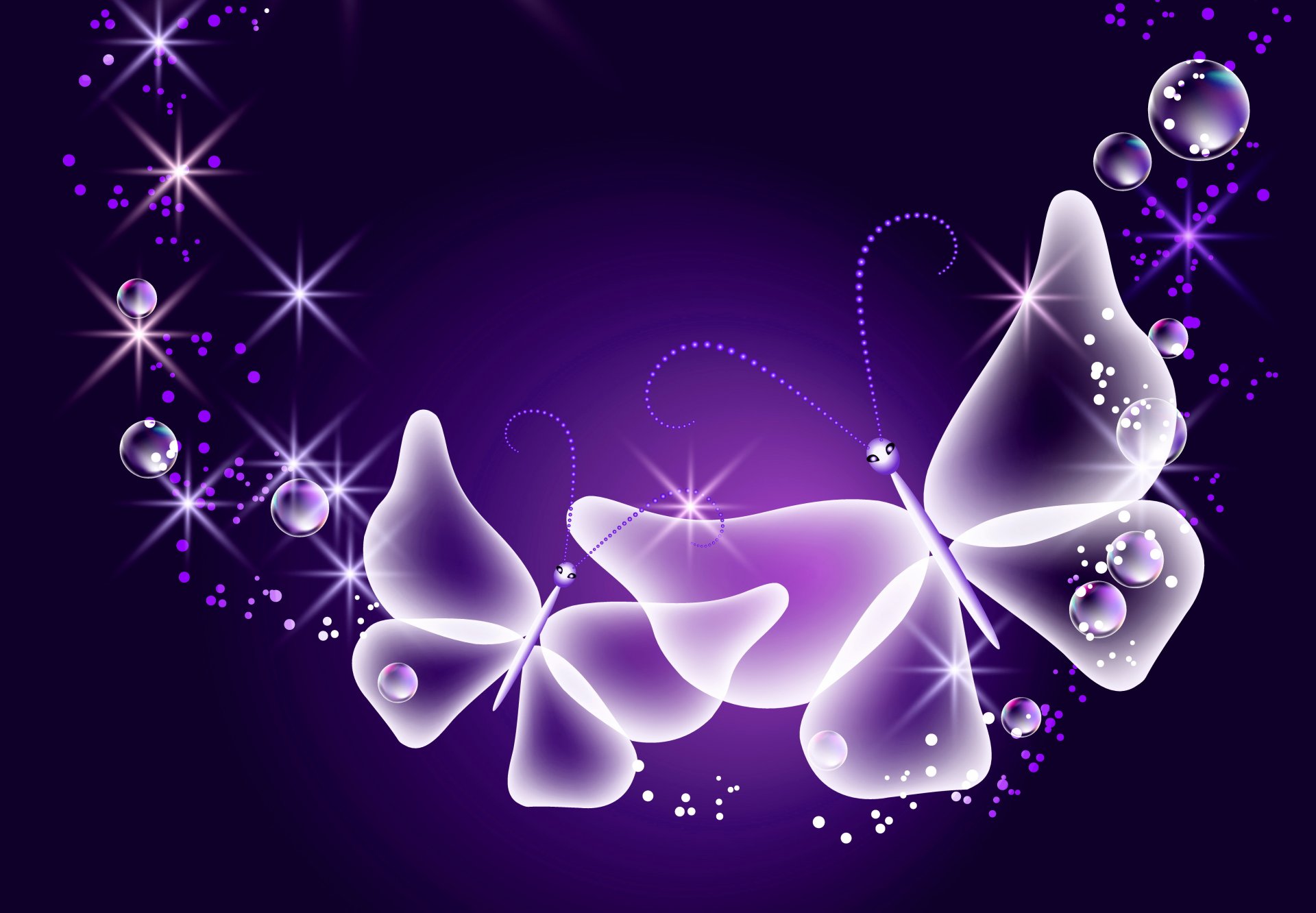 neon butterflies abstract purple sparkle glow butterflies neon