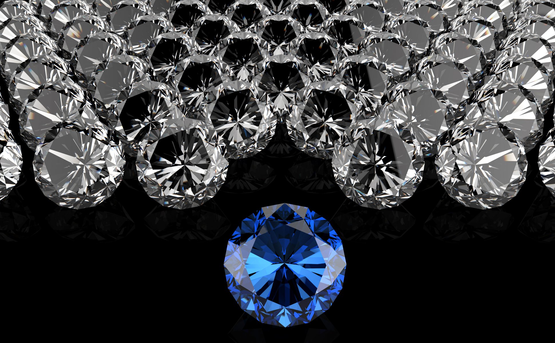 dark background stones diamonds brilliant blue