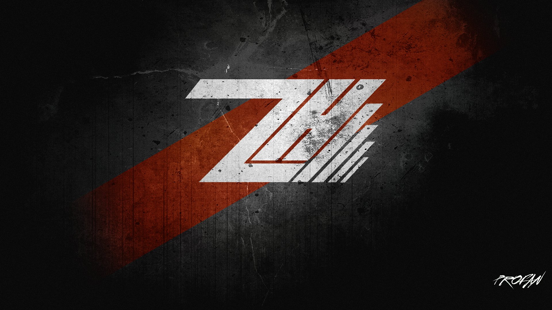 hack z logo creative portal wallpaper red