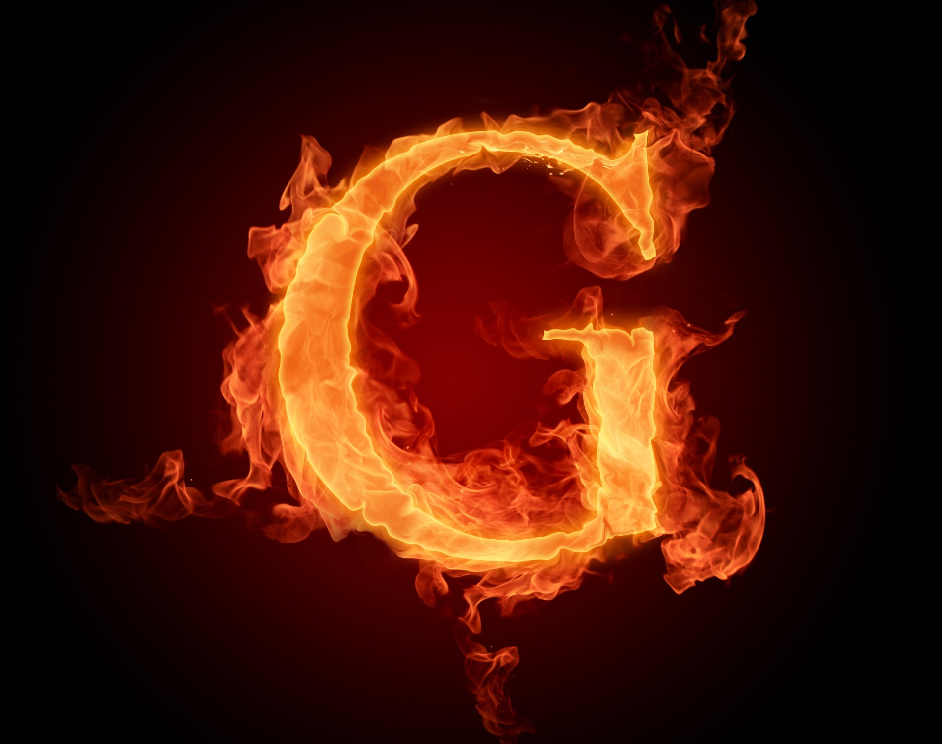 g letter alphabet latinika lit. flame fire