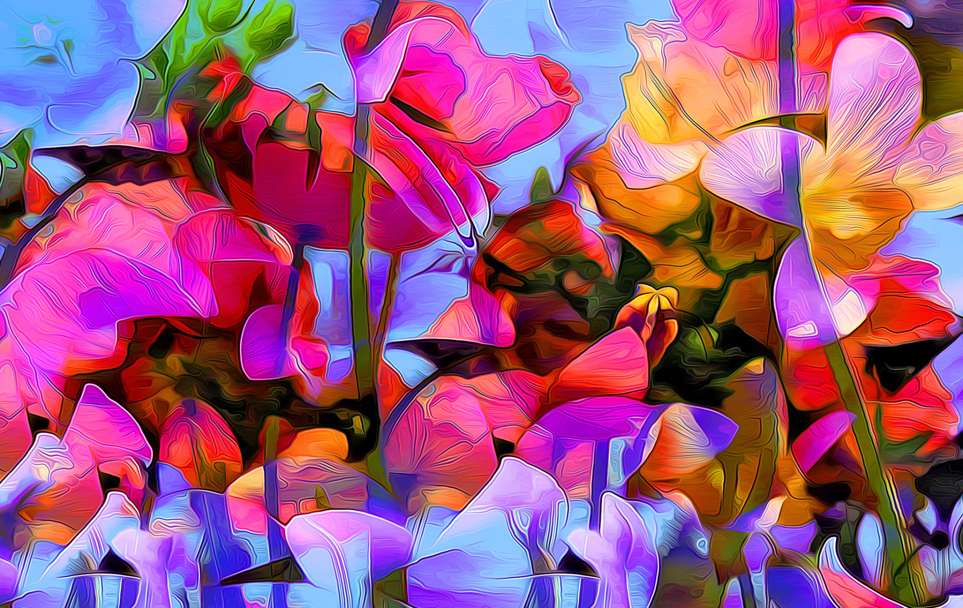 flores pétalos planta naturaleza pinturas representación dibujo vector