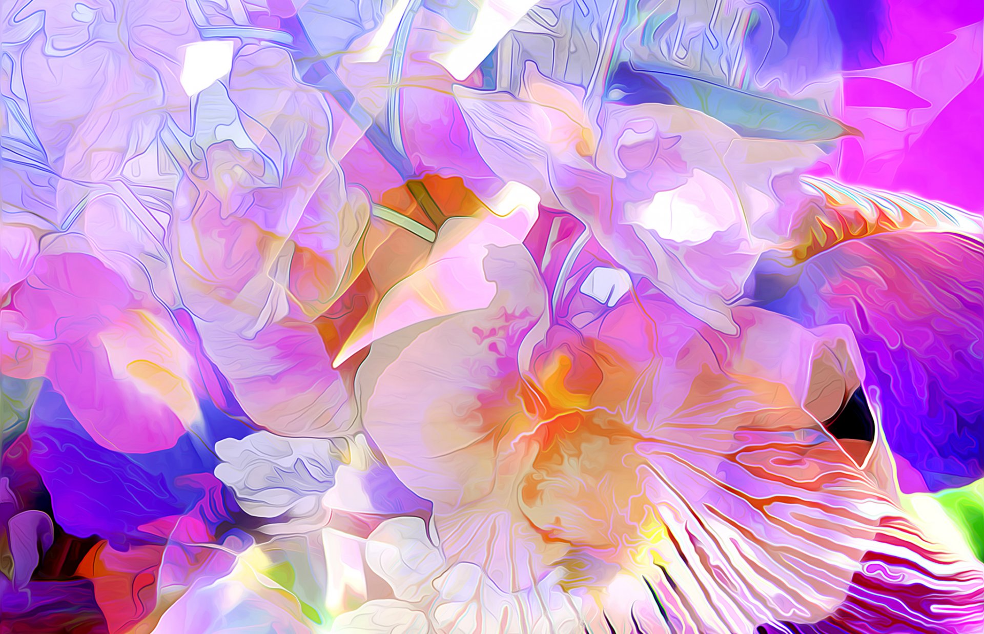 flower petals plant nature rendering