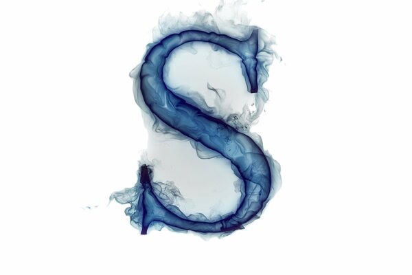 Image of the letter s in smoke