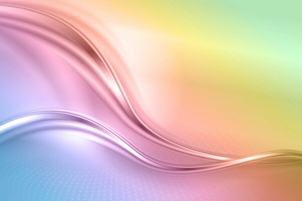 Abstract waves in rainbow color