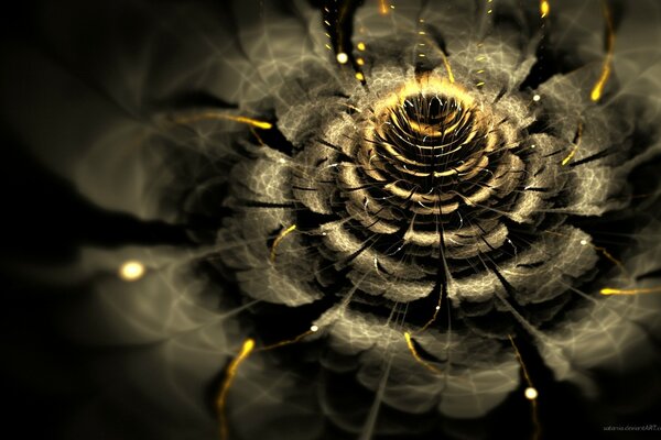 Flower wallpaper in 3d graphics