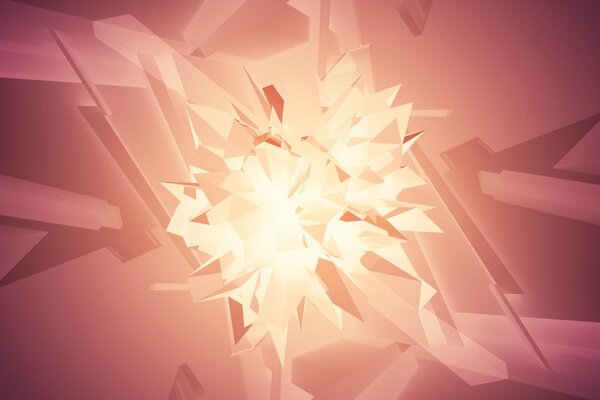 Graphic explosion from polygons