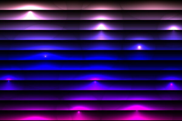 Neon abstraction with multicolored stripes