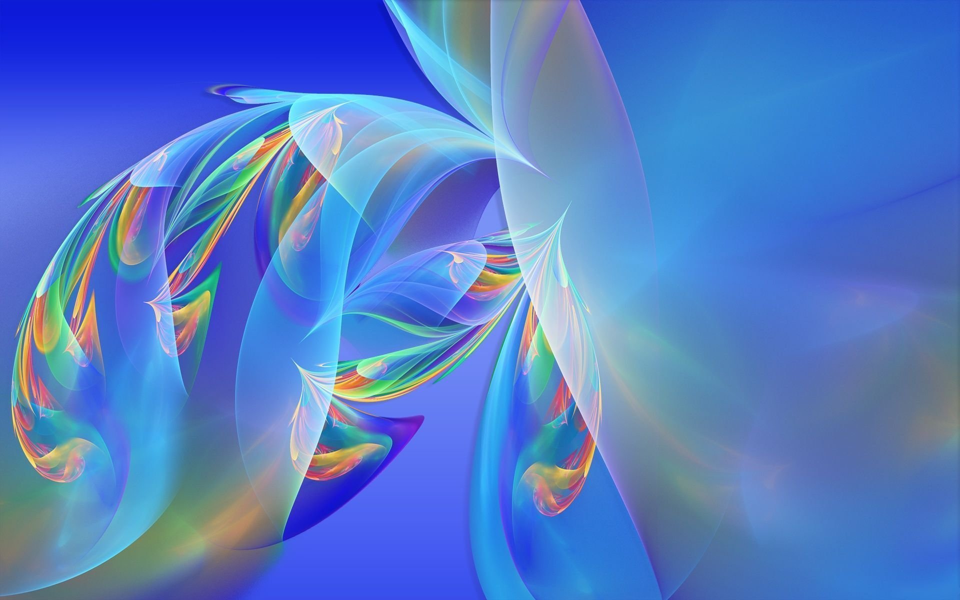 light line background flowers petals leaves feathers volume