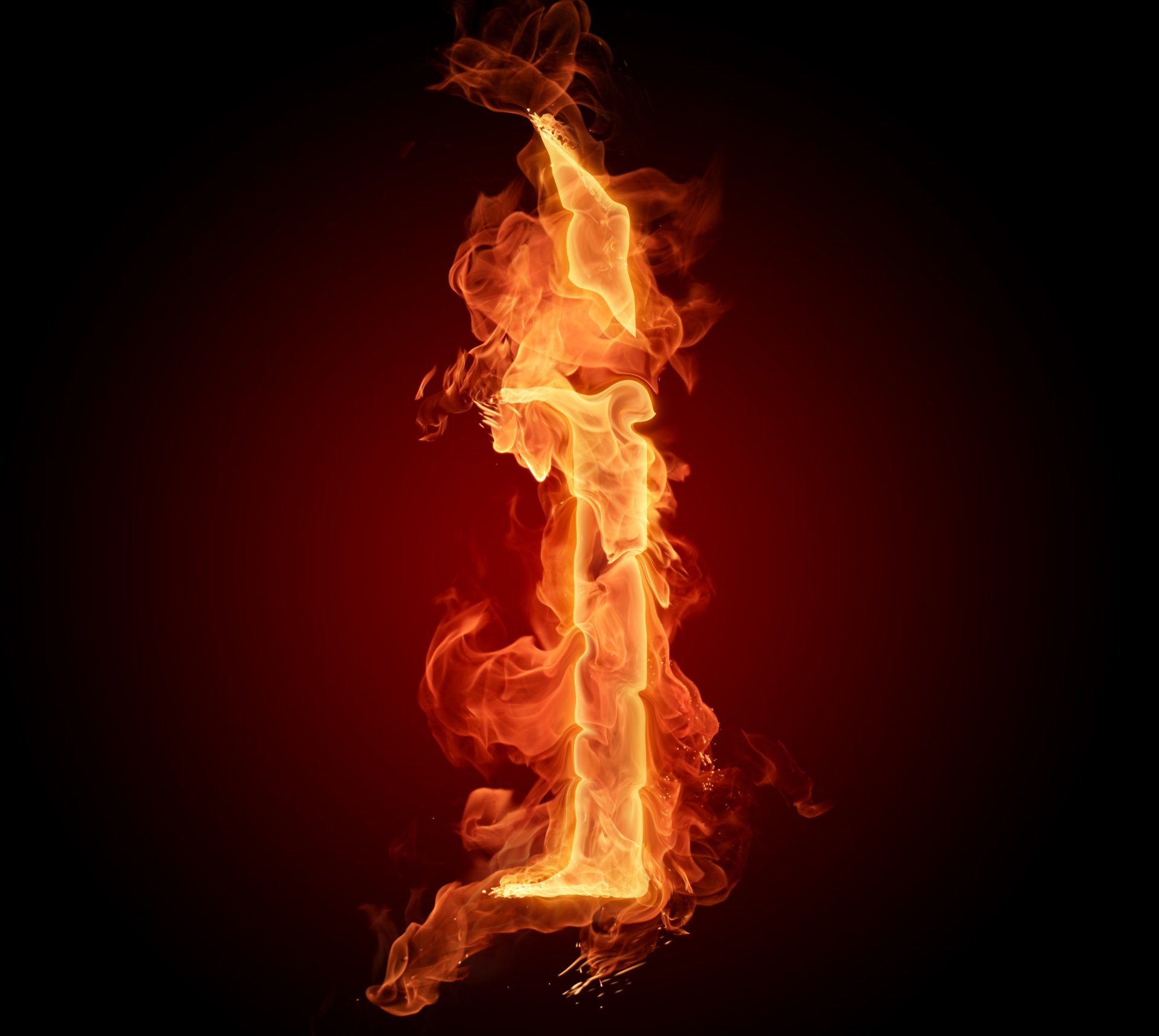 letter lit. wallpaper fire flame i