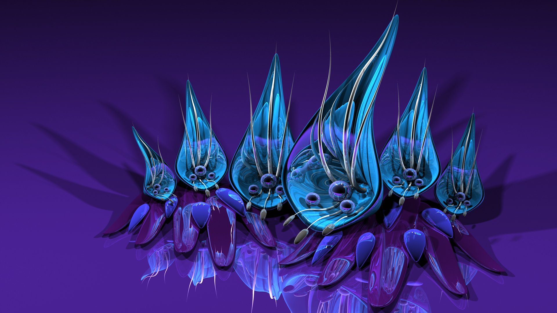 fiore petalo volume 3d fantascienza spazio