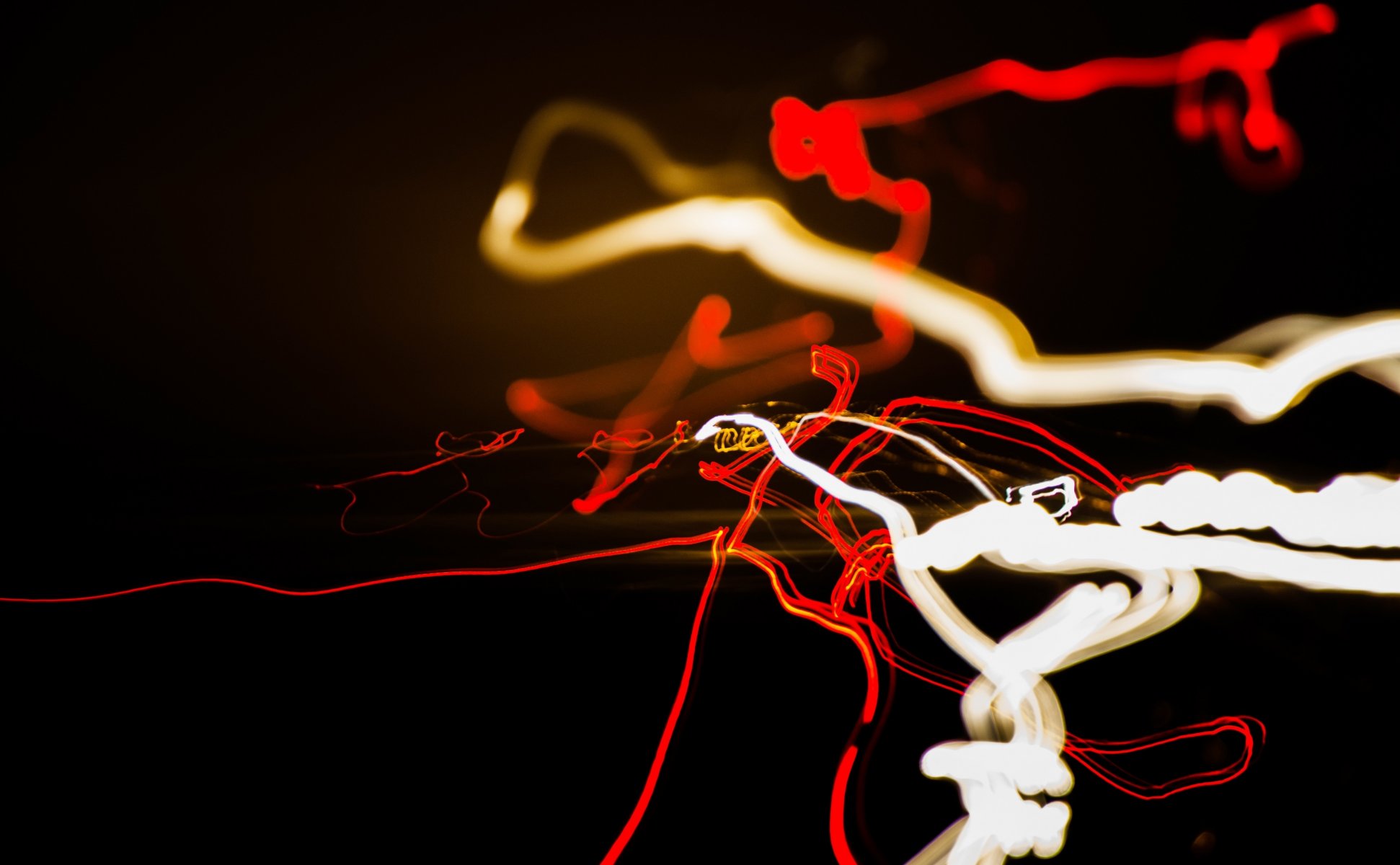abstract lights line red white