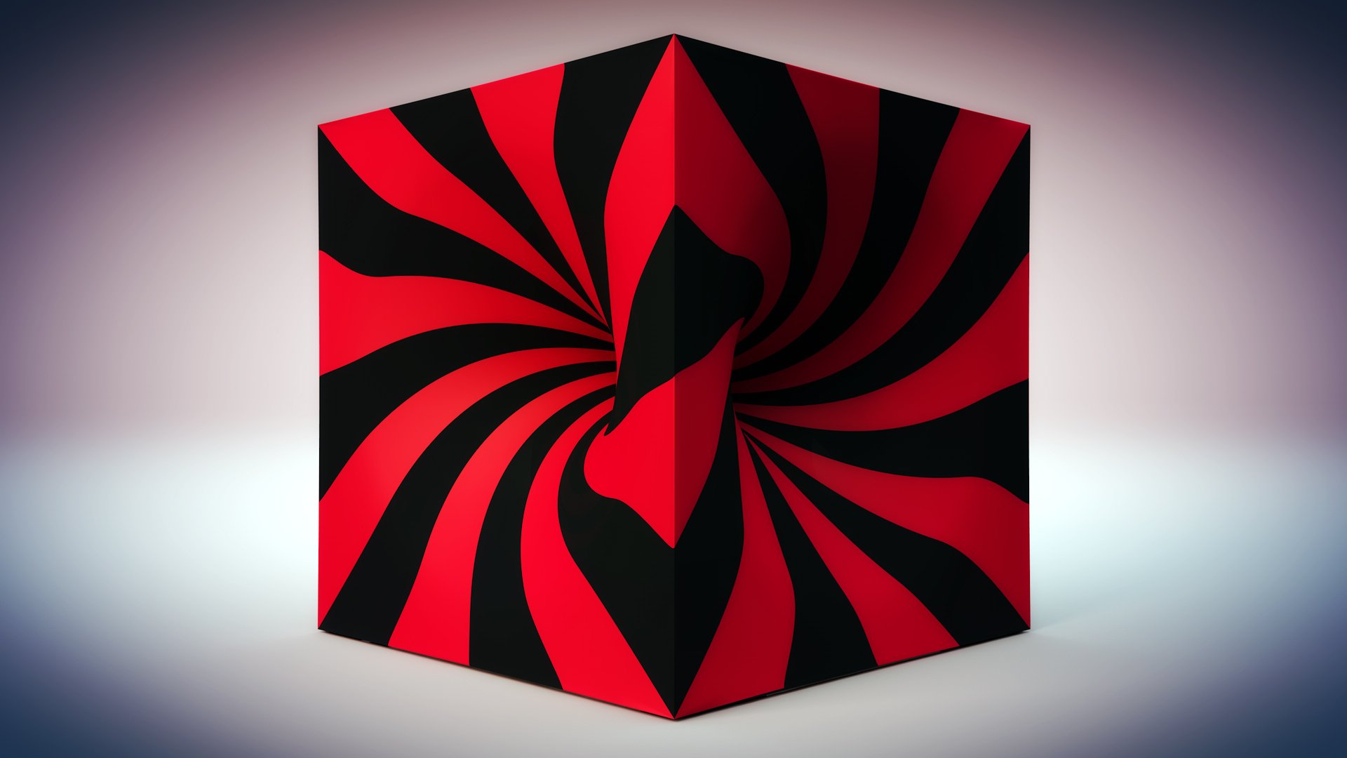 cube lignes rayures fond