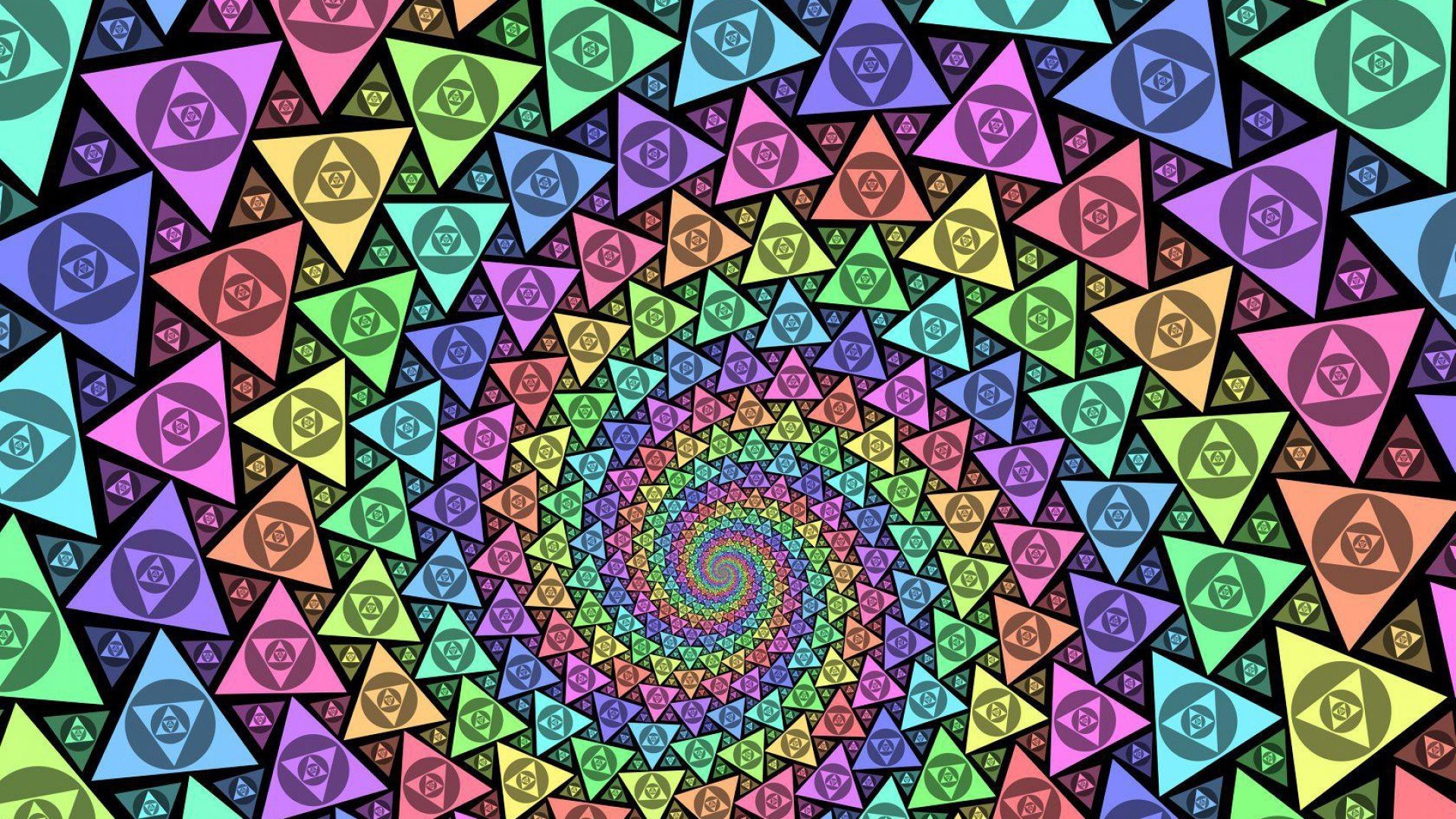 espiral abstracción colores