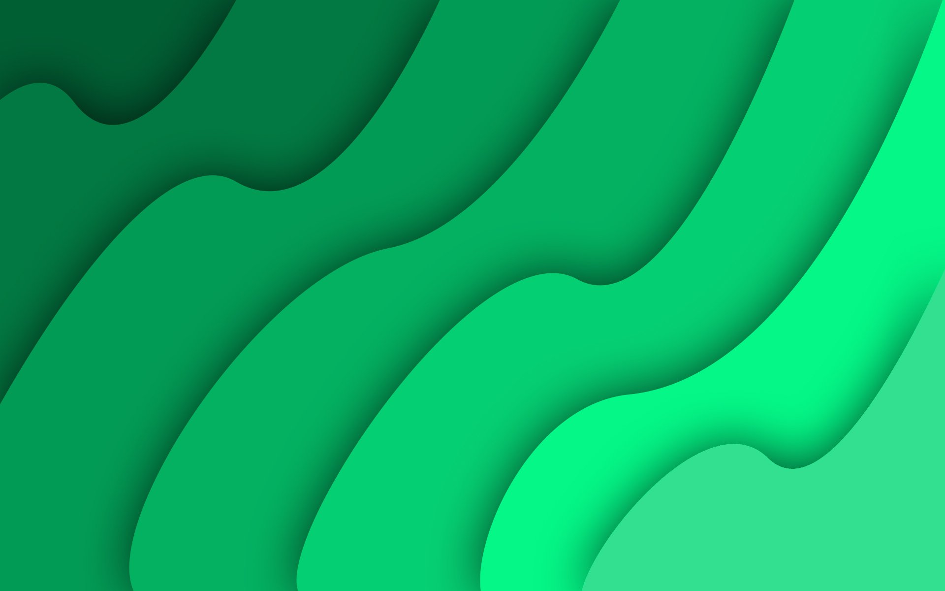 verde abstracto simple olas