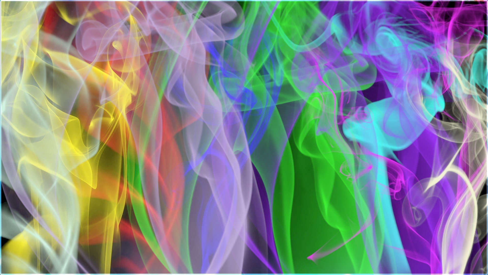 light flowers smoke fog