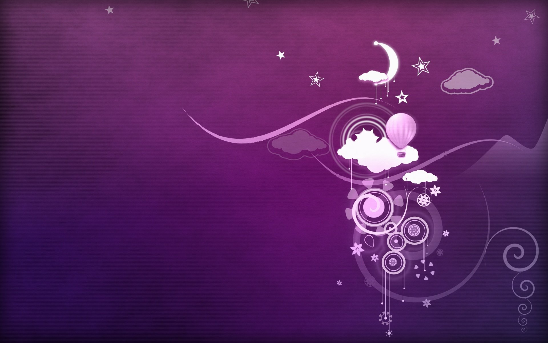 dessins abstrait fond violet