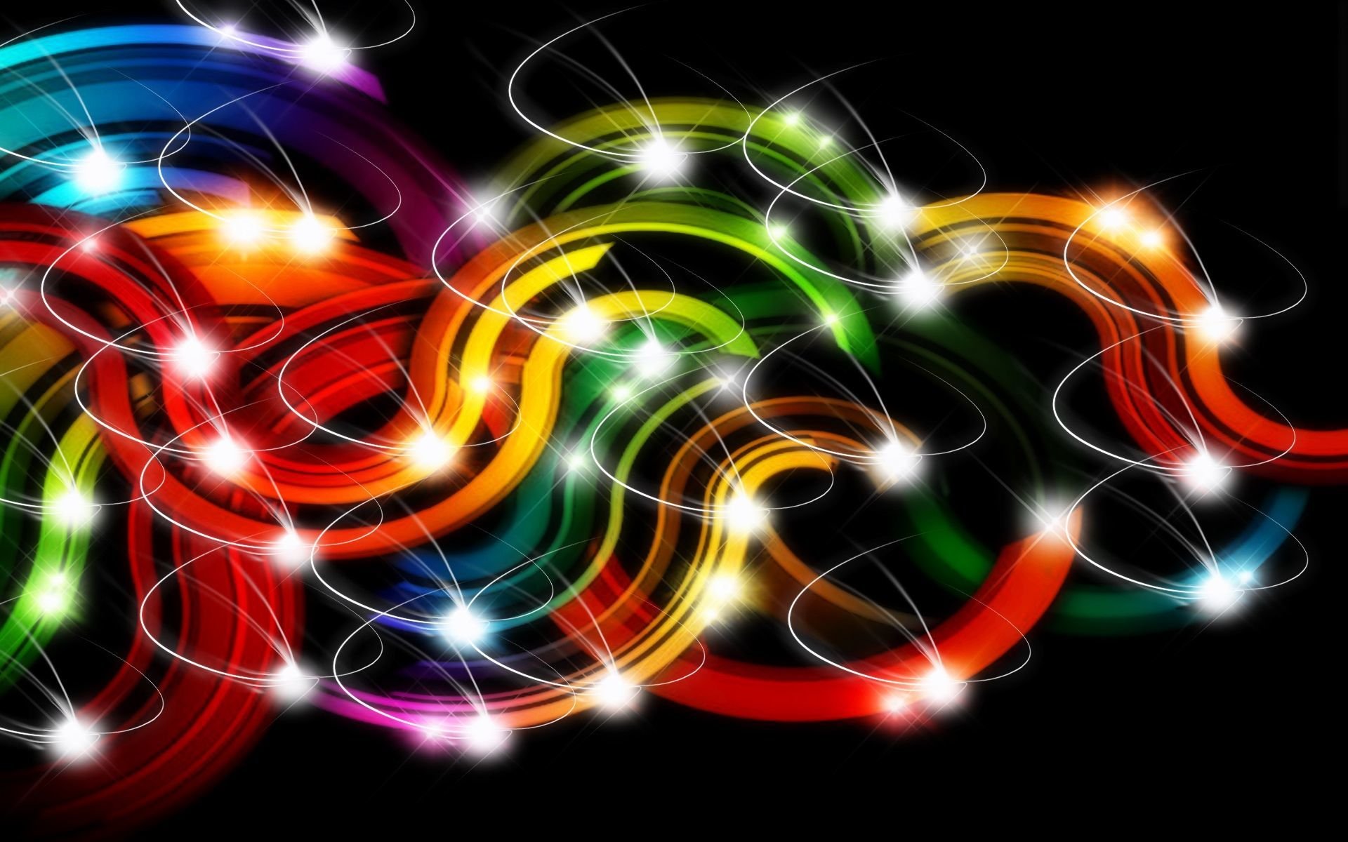 lignes rayures boucles coloré lumières