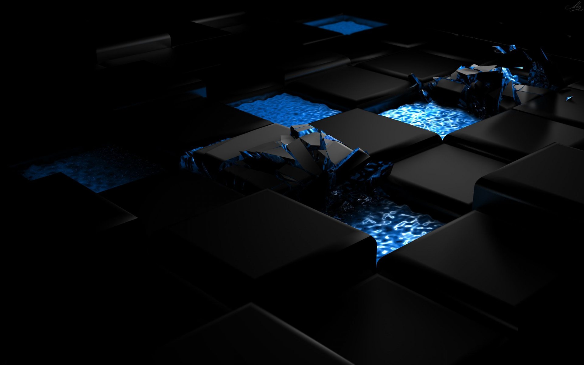 abstrakcja design styl figury woda refleks rozpad zniszczenie