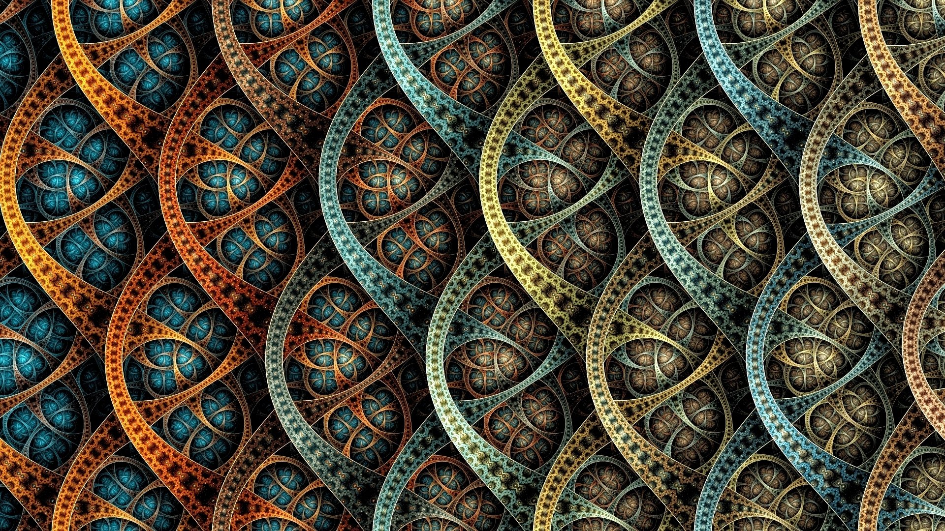 fractal patrones curvas escamas