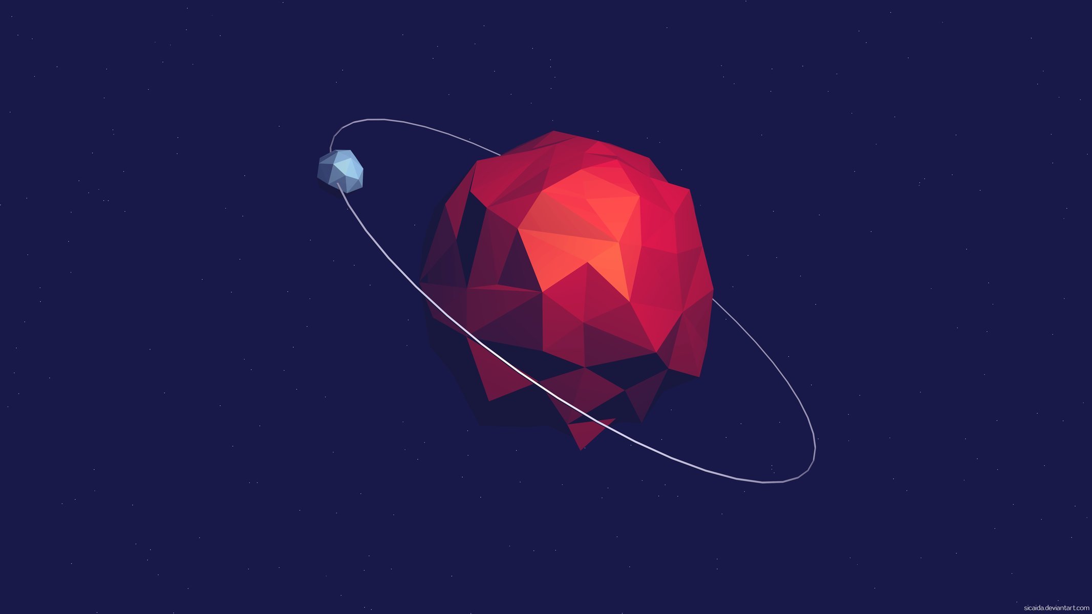 vektor planet satellit abstraktion hintergrund