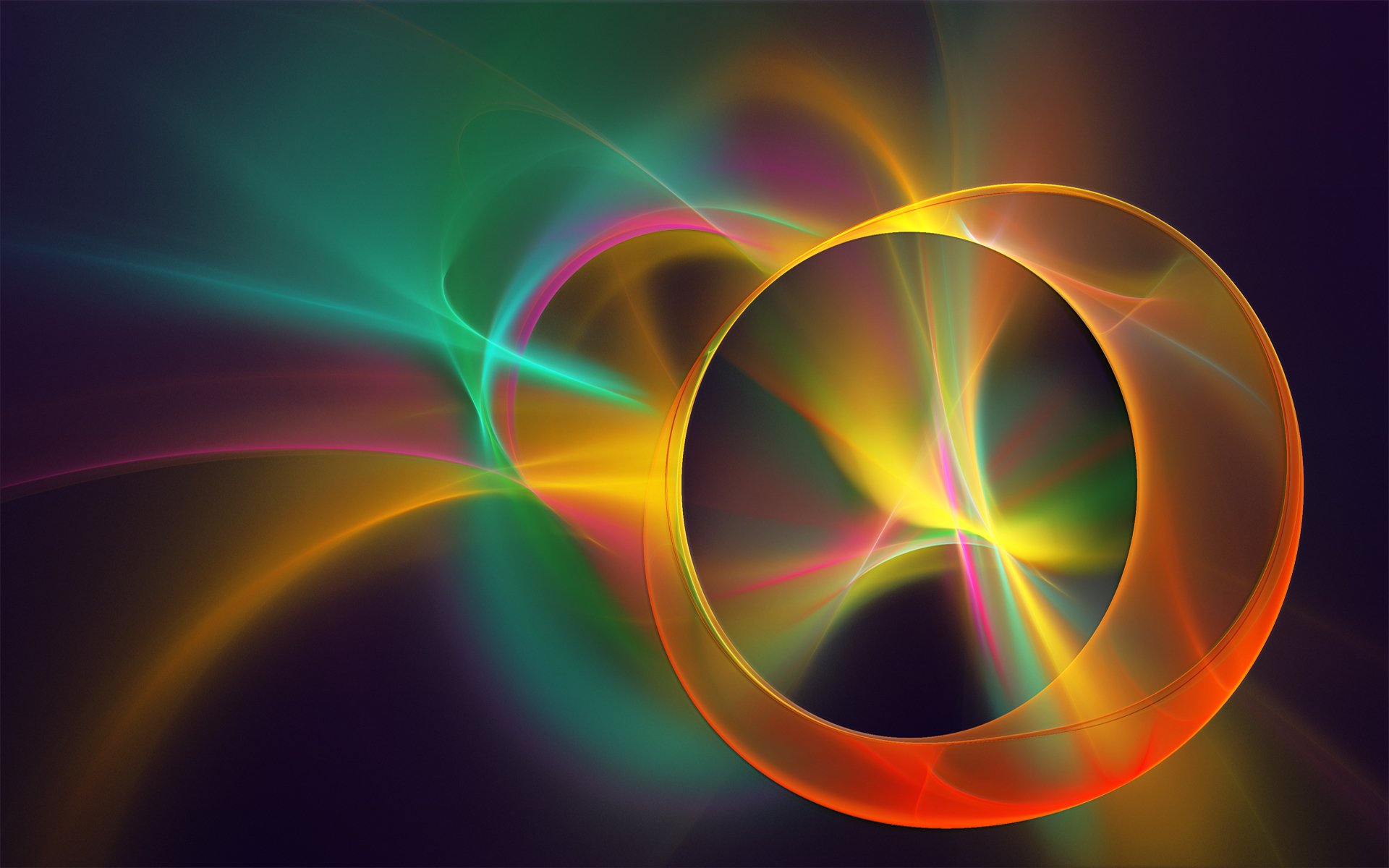 lumière couleur lignes anneau volume fumée