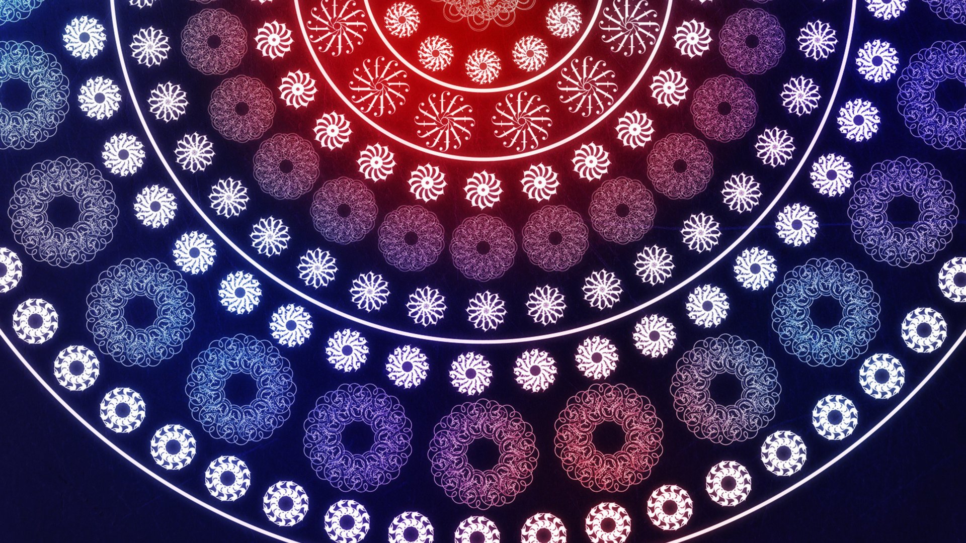 fractals azhur following red and blue background