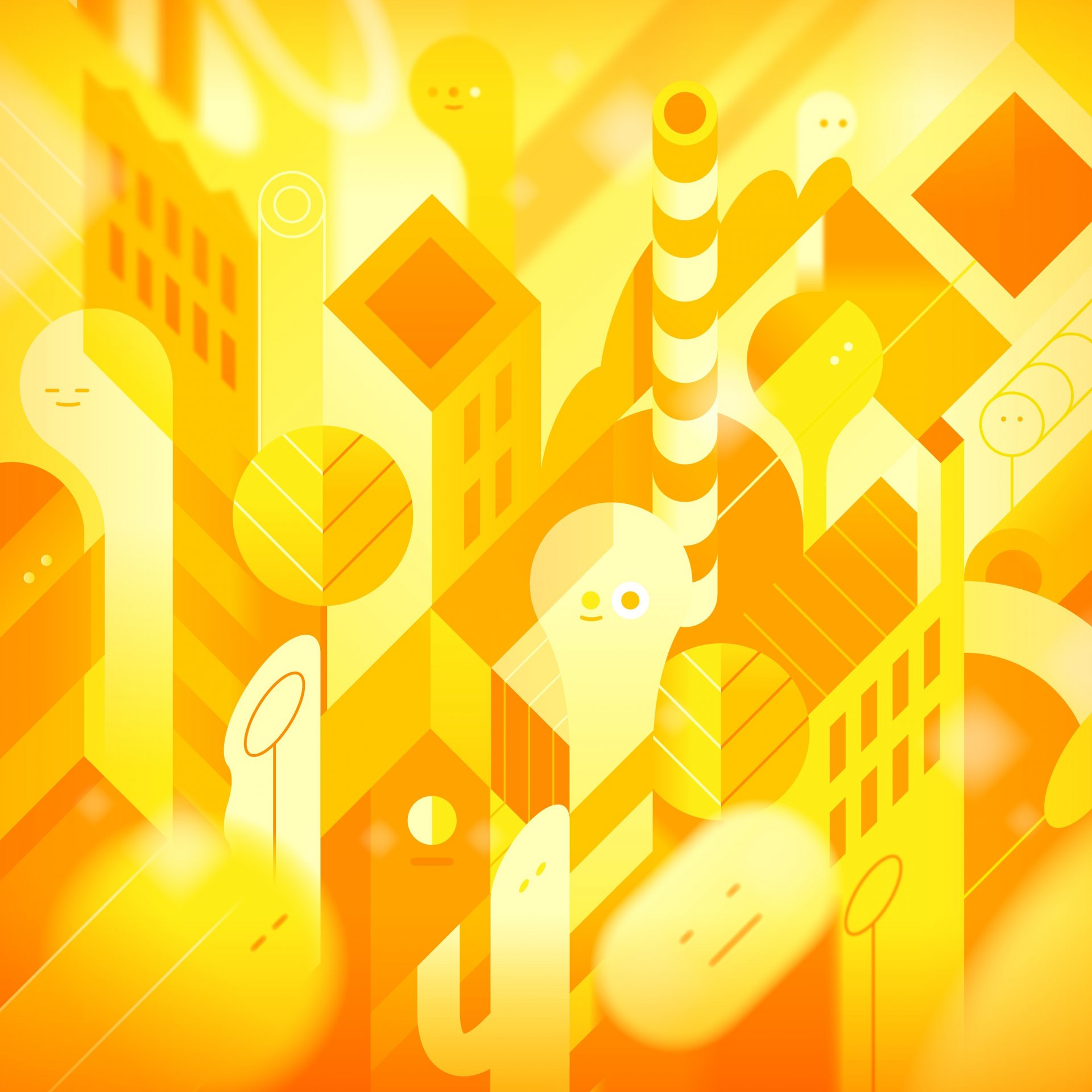 nexus 5 wallpaper yellow abstraction