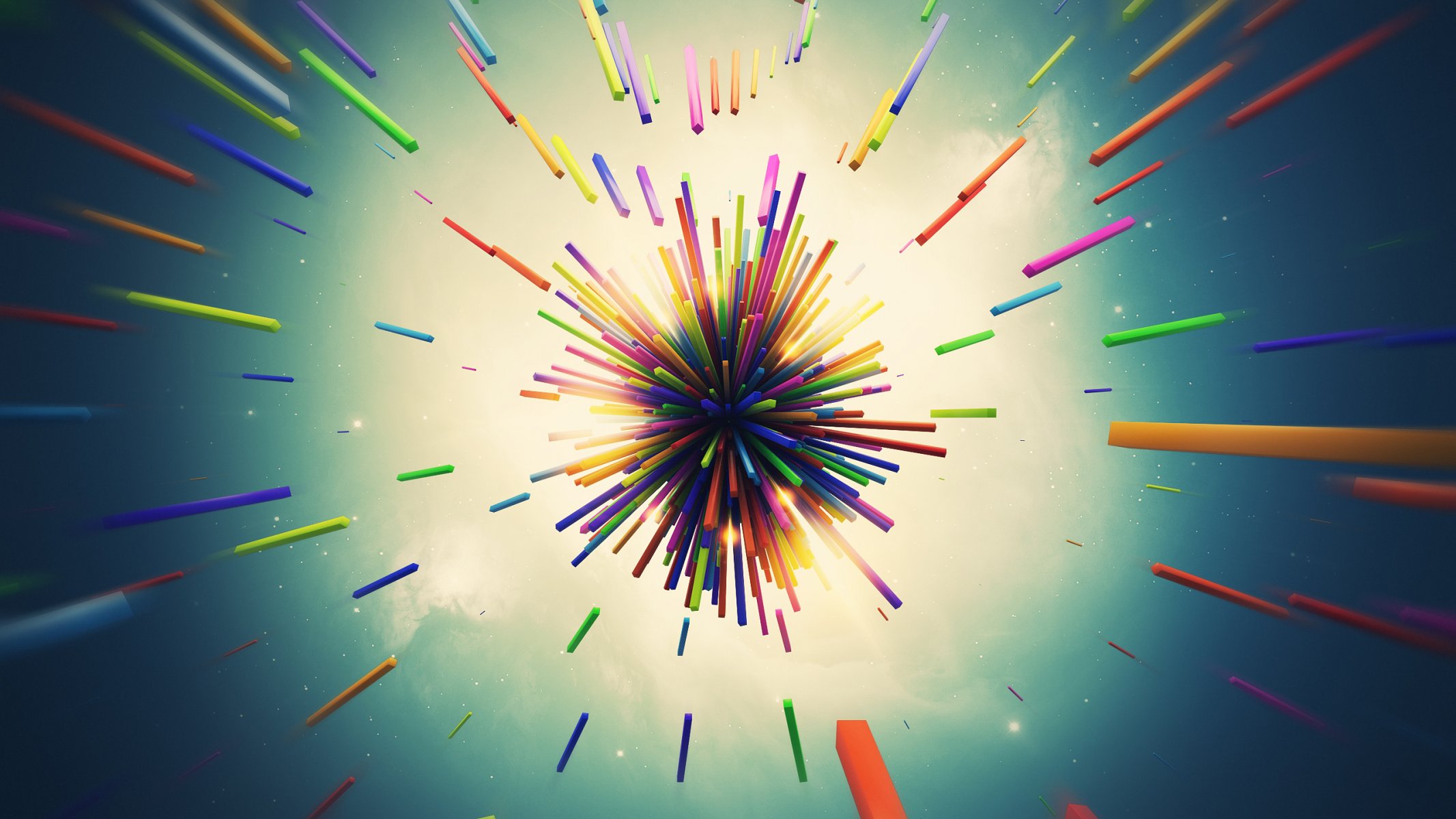 astrazione rendering linee esplosione sfondi hq