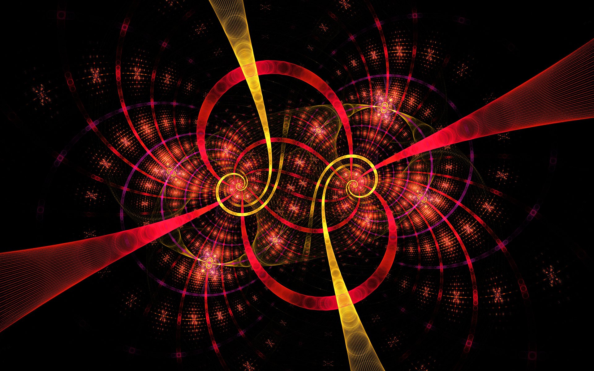 light flowers pattern symmetry