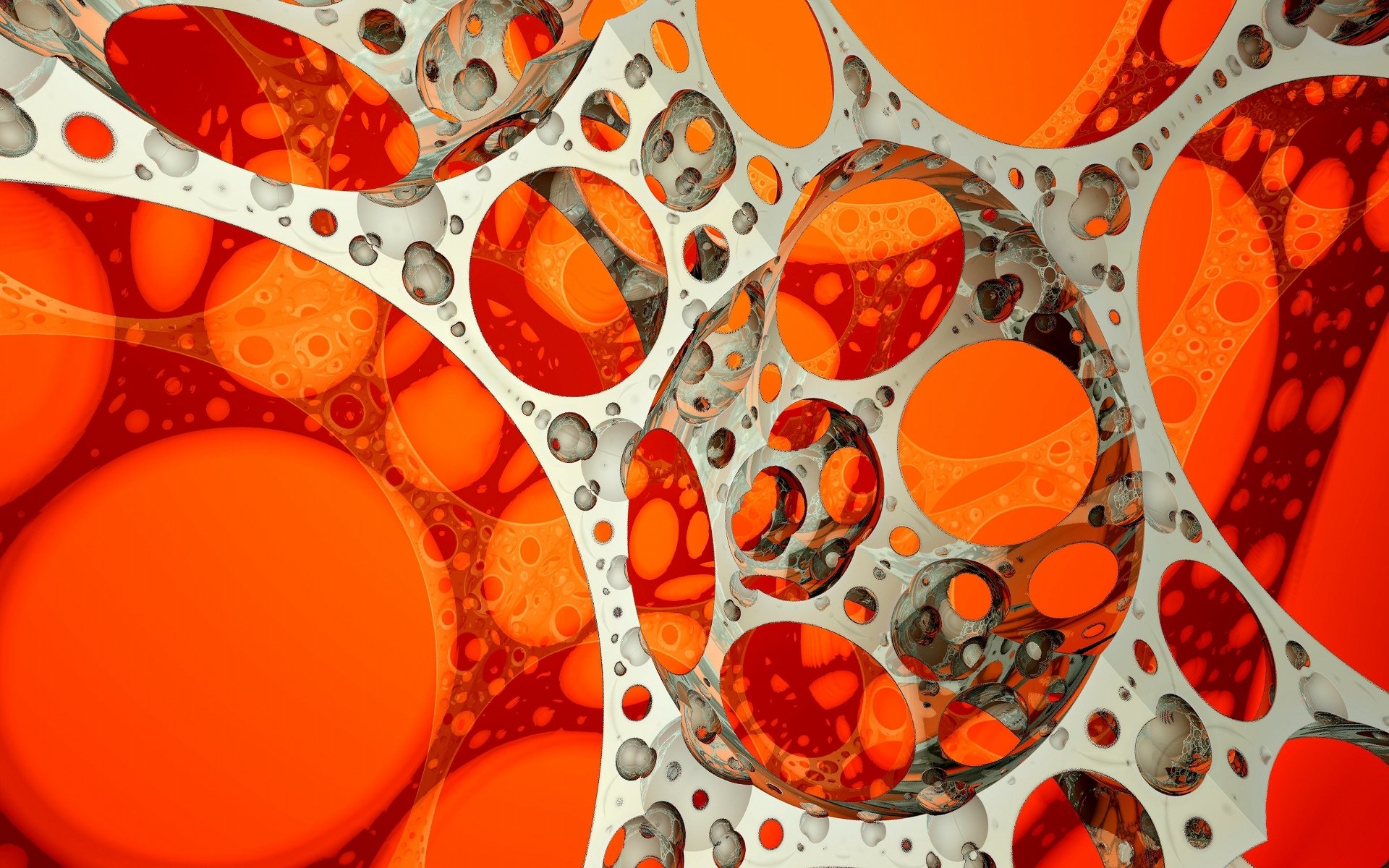 círculos formas naranja gris