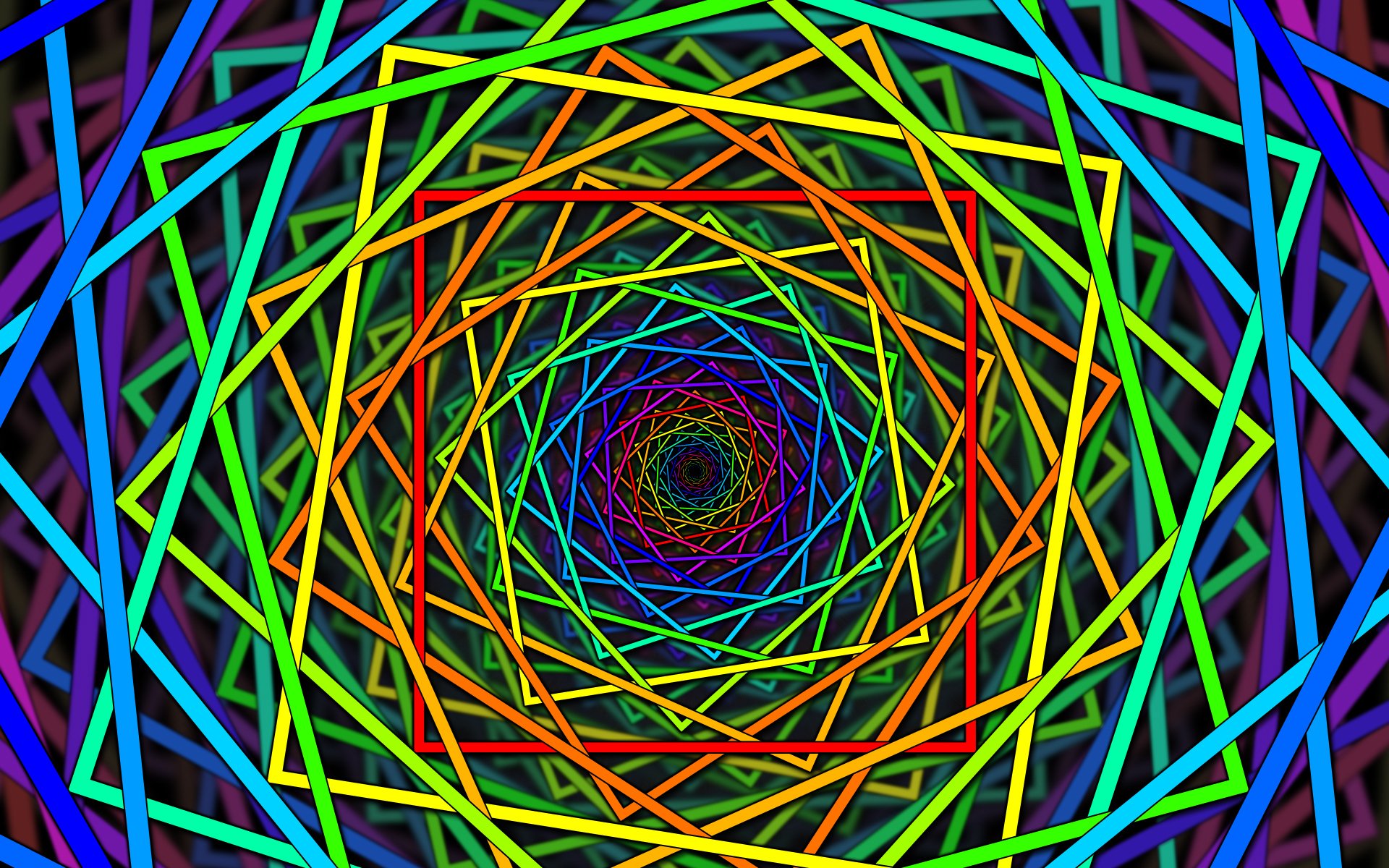quadrato colore spirale linea lato dimensioni