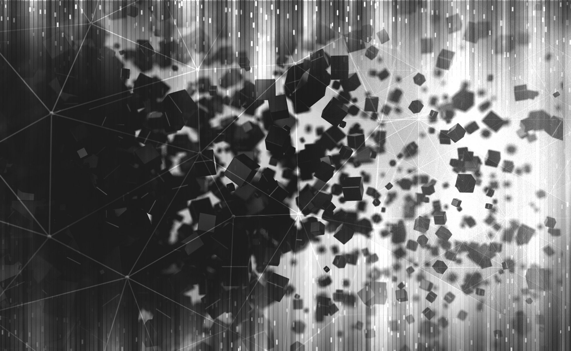 caras geometría líneas explosión