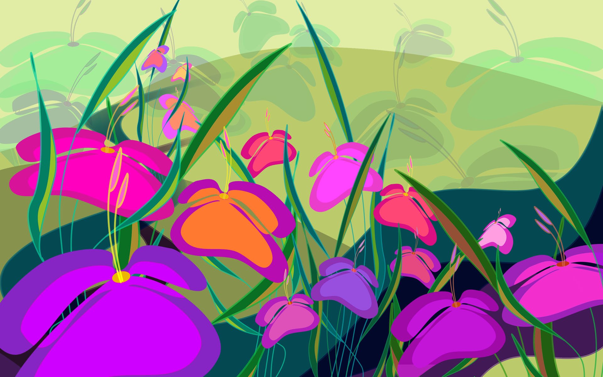 flower the field meadow picture pattern nature summer